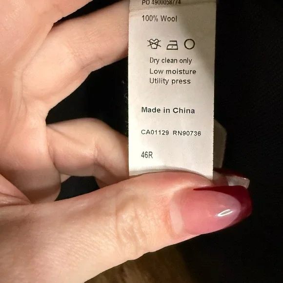 Michael Kors Men's Navy Blue 100% Wool Business Casual Versatile Blazer Size 46R - Picture 3 of 4